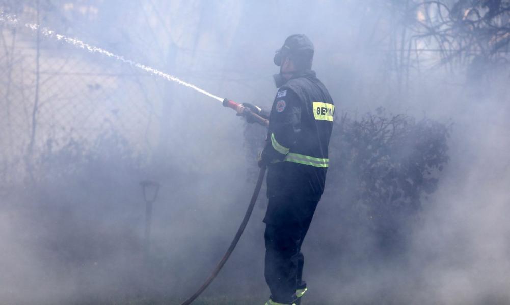 Φωτιά στην Σκιάθο, σε δασική έκταση στον Πλατανιά