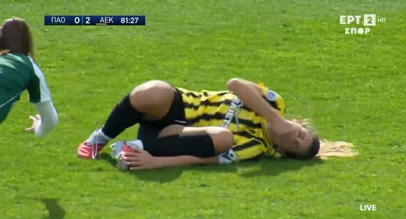 Ο σοκαριστικός τραυματισμός της Στεφάτου - Πάγωσαν όλοι στο Κορωπί (vid)