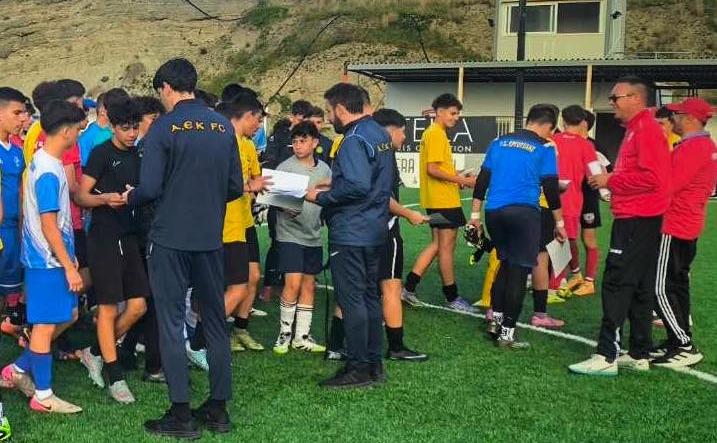 Ακαδημία ΑΕΚ: Πάνω από 500 παιδιά στα δοκιμαστικά στην Κρήτη