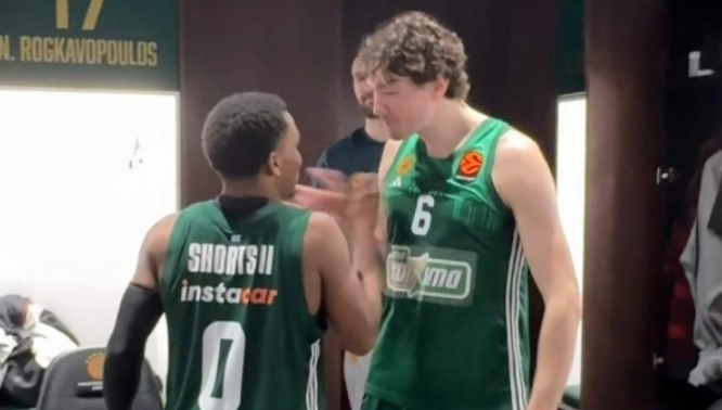 Η αποθέωση του Σορτς στα αποδυτήρια του Παναθηναϊκού (vid)