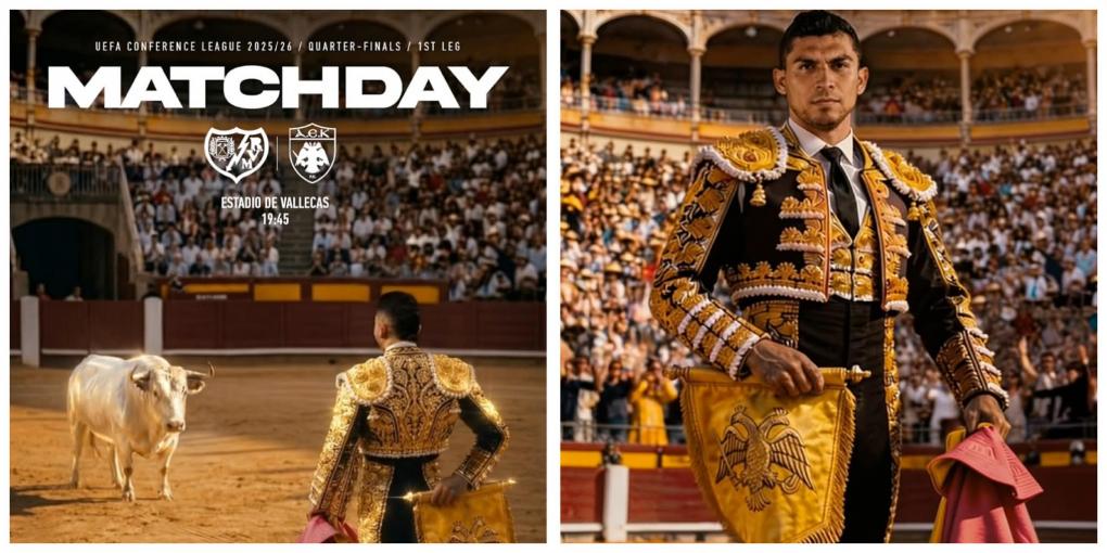 Επικό MatchDay βίντεο της ΑΕΚ με... ταυρομαχία εν όψει Ράγιο (vid)