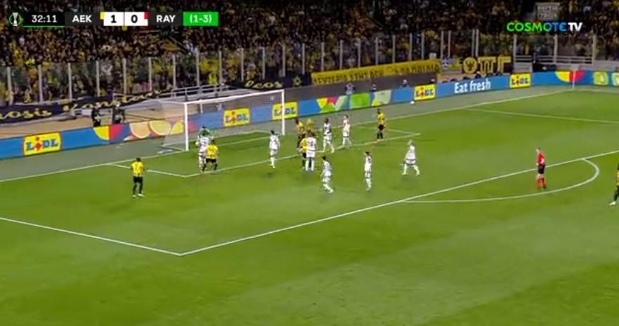 Νέα κεφαλιά ο Βάργκα, μπλόκαρε ο τερματοφύλακας της Ράγιο (vid)