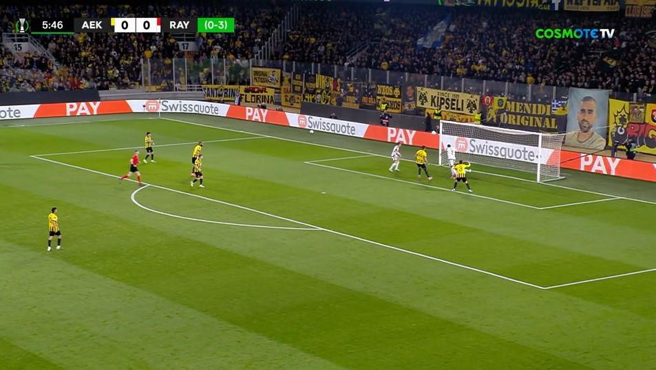 Απίθανη χαμένη ευκαιρία της Ράγιο μετά από ασταθή απόκρουση του Στρακόσα (vid)