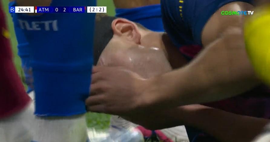 Ο Λόπεζ έχασε κλασσική ευκαιρία για την Μπαρτσελόνα και τραυματίστηκε στη μύτη (vid)