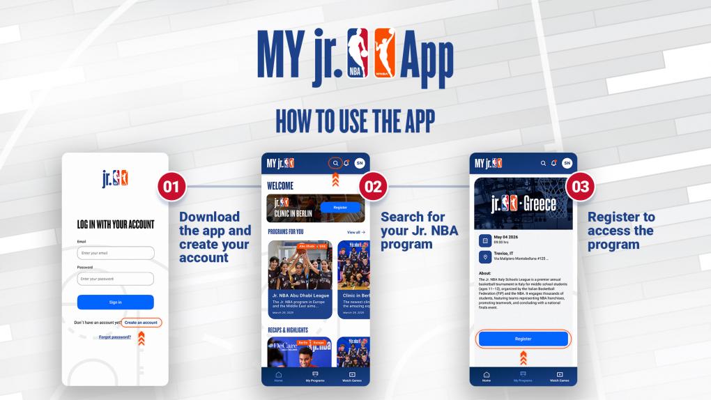 My Jr. NBA / WNBA App – Όλη η δράση του Jr. NBA Greece στο κ