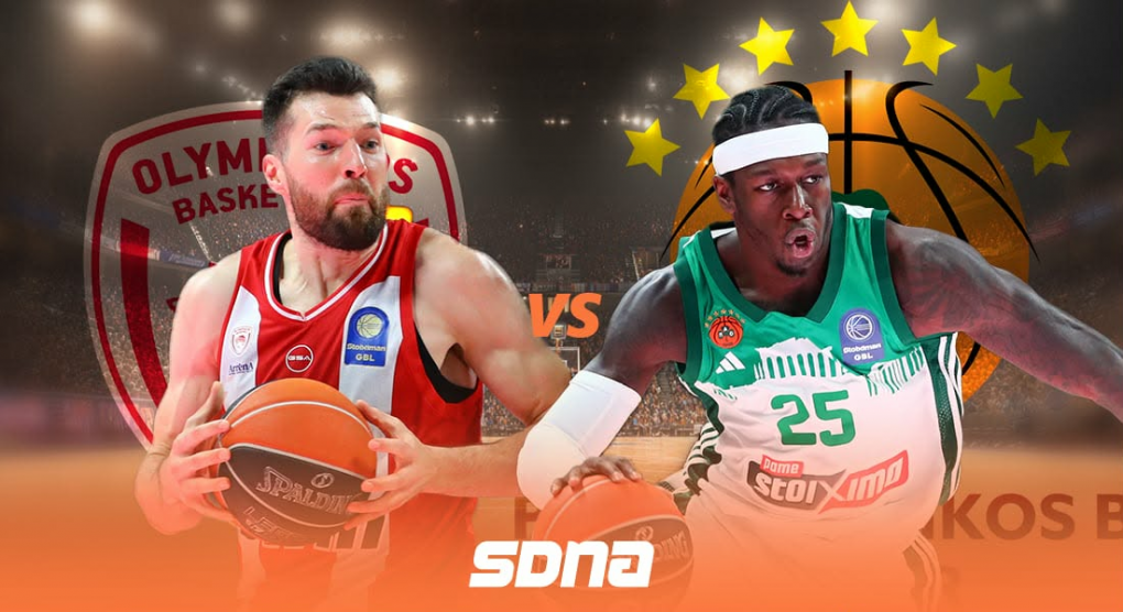 Live: Ολυμπιακός - Παναθηναϊκός (Stoiximan GBL 2025-26, Πρώτος τελικός)