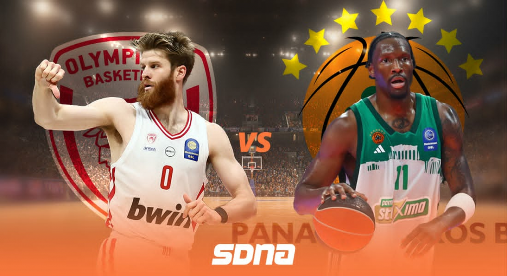 Live: Ολυμπιακός - Παναθηναϊκός (Stoiximan GBL 2025-26, Τρίτ