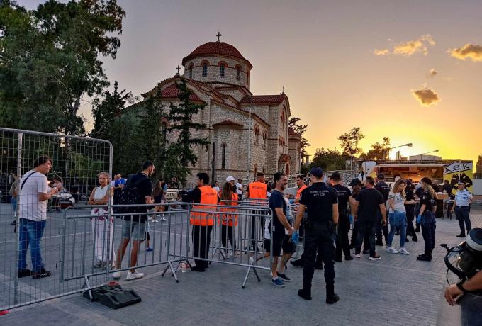Δρακόντεια τα μέτρα ασφαλείας στην Αγιά Σοφιά για τον αγώνα της Εθνικής (ΦΩΤΟ)