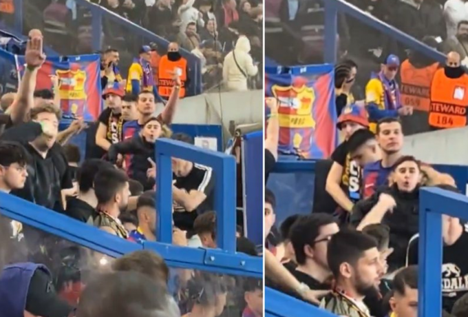 Η UEFA ερευνά καταγγελίες για ναζιστικούς χαιρετισμούς και ρατσιστικές συμπεριφορές οπαδών της Μπαρτσελόνα