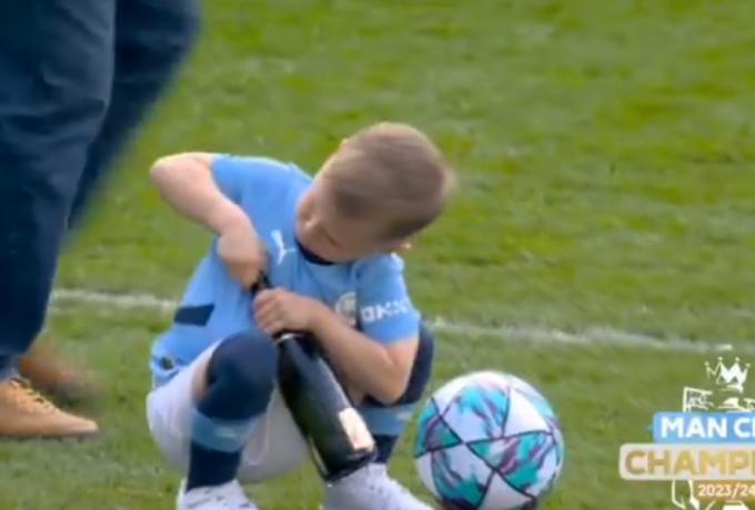 Ήθελε να γιορτάσει με αλκοόλ ο τετράχρονος γιος του Φόντεν! (vid)