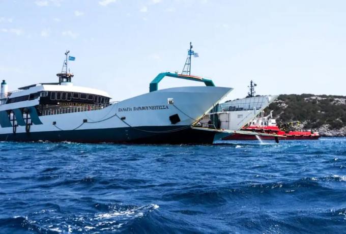 Νέα Στύρα: Το απόγευμα θα ξεκινήσει η προσπάθεια απομάκρυνσης του φέρι μποτ