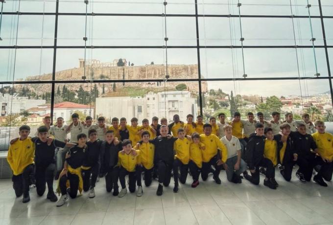 Η ακαδημία της ΑΕΚ στο μουσείο της Ακρόπολης
