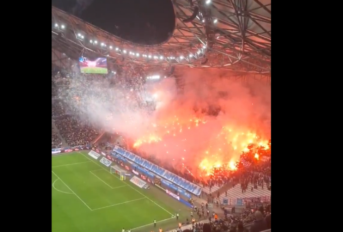 Τρομερό pyroshow απ’ τους οπαδούς της Μαρσέιγ στο ματς με την Λανς (VID)