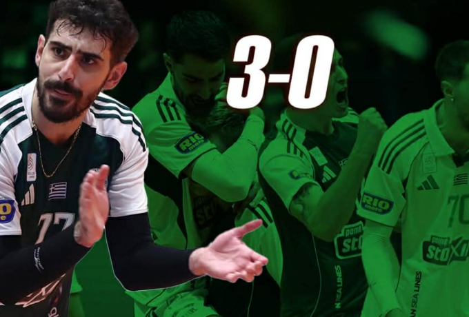 Volleyleague: Ο Παναθηναϊκός νίκησε με 3-0 τον Ολυμπιακό