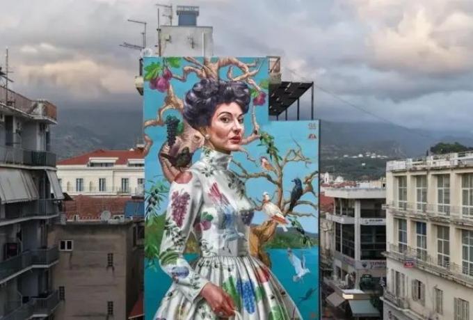 Κορυφαία στον κόσμο η τοιχογραφία της Μαρία Κάλας στην Καλαμάτα