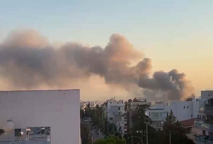 Φωτιά στο κτήριο του Μπάντμιντον στο Πάρκο Γουδή