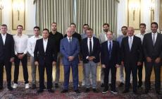 Στο Προεδρικό Μέγαρο η Εθνική Ανδρών μετά το χρυσό στο World Cup (pics)