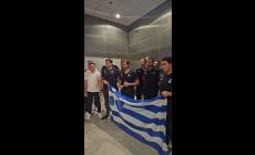 Υποδοχή του Ισίδωρου Κούβελου στη «χρυσή» ομάδα πόλο των ανδρών (vid)