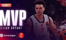 Euroleague: MVP της 2ης αγωνιστικής ο Μπράιαντ